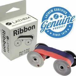 Lathem Time Recorder 2-Color Replacement Ribbon For 2121/4001 Models