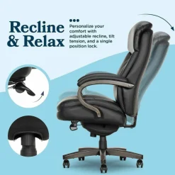 La-Z-Boy Woodbury Big/Tall Executive Chair, Supports Up to 400 lb, 20.25