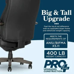 La-Z-Boy Woodbury Big/Tall Executive Chair, Supports Up to 400 lb, 20.25
