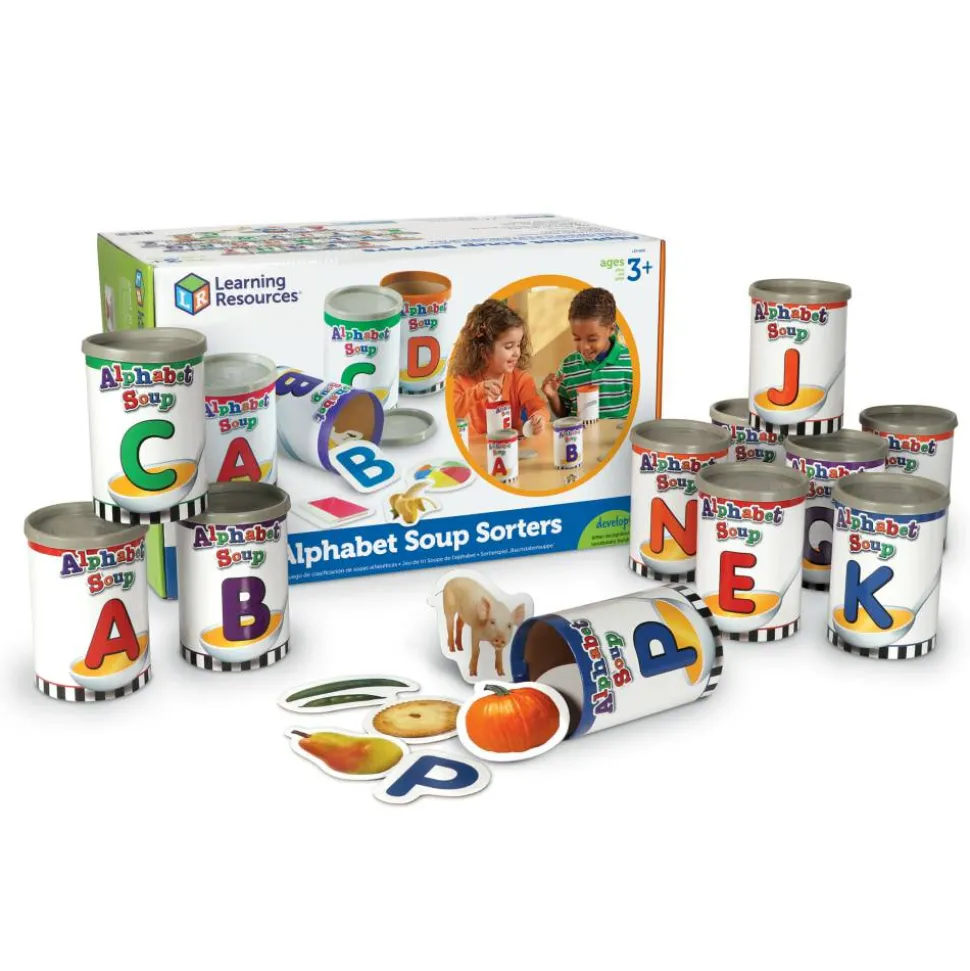 Learning Resources Alphabet Soup Sorters, 3" x 4 1/4", Multicolor, Pre-K - Grade 2