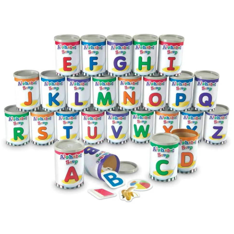 Learning Resources Alphabet Soup Sorters, 3" x 4 1/4", Multicolor, Pre-K - Grade 2