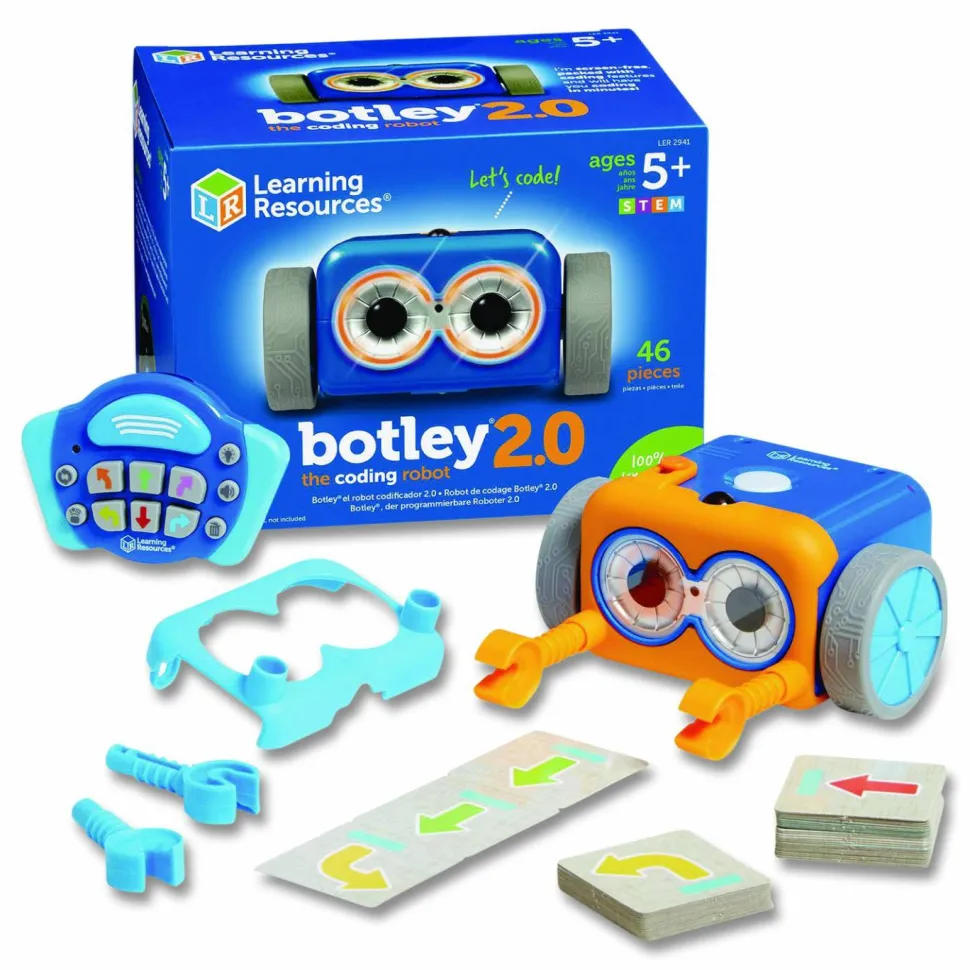 Learning Resources Botley 2.0 The Coding Robot, Grades K to 6, 46 Pieces