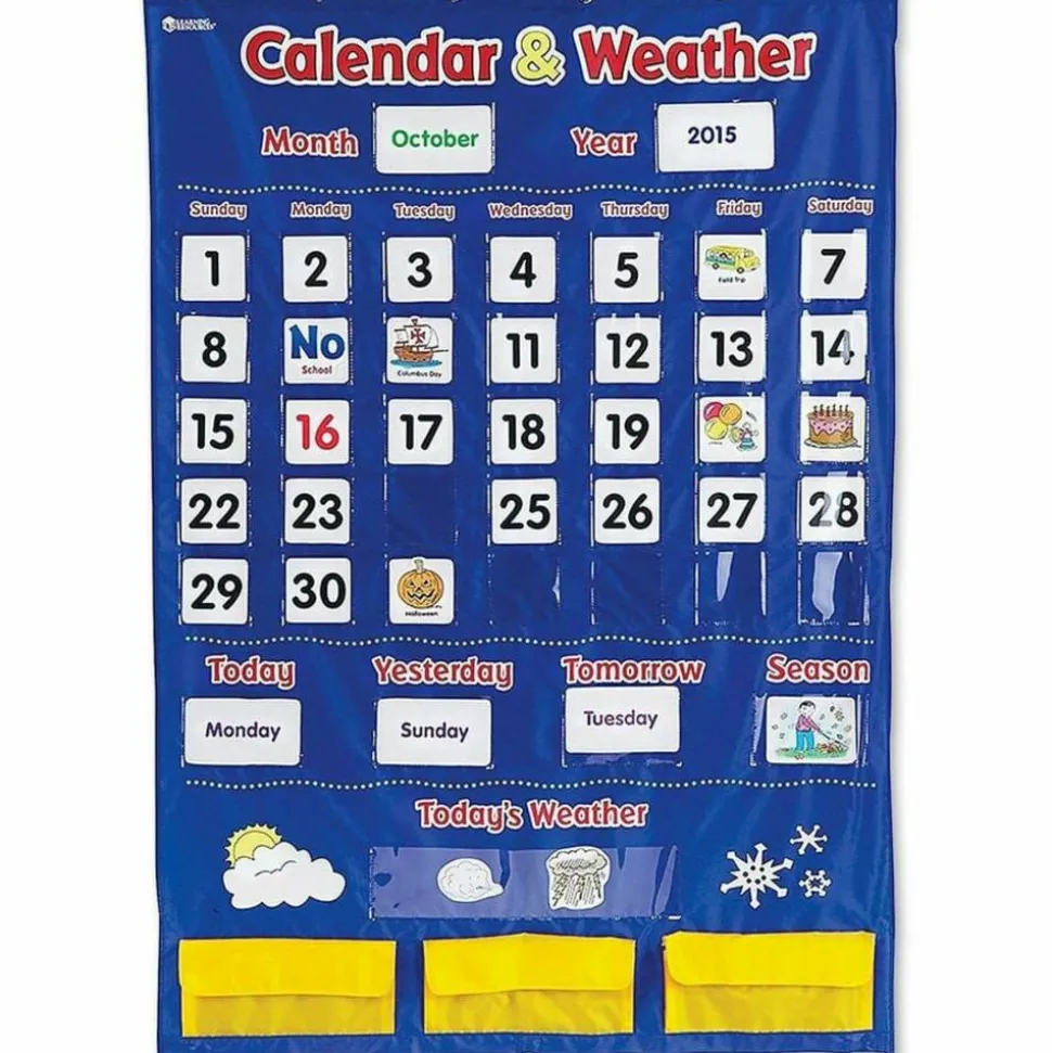 Learning Resources Calendar And Weather Pocket Chart