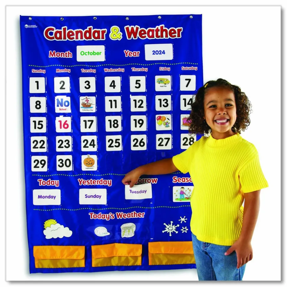 Learning Resources Calendar And Weather Pocket Chart