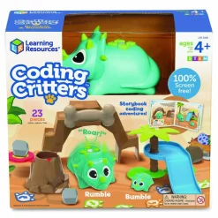 Learning Resources Coding Critters: Rumble and Bumble, Grades Pre-K to 3, 23 Pieces