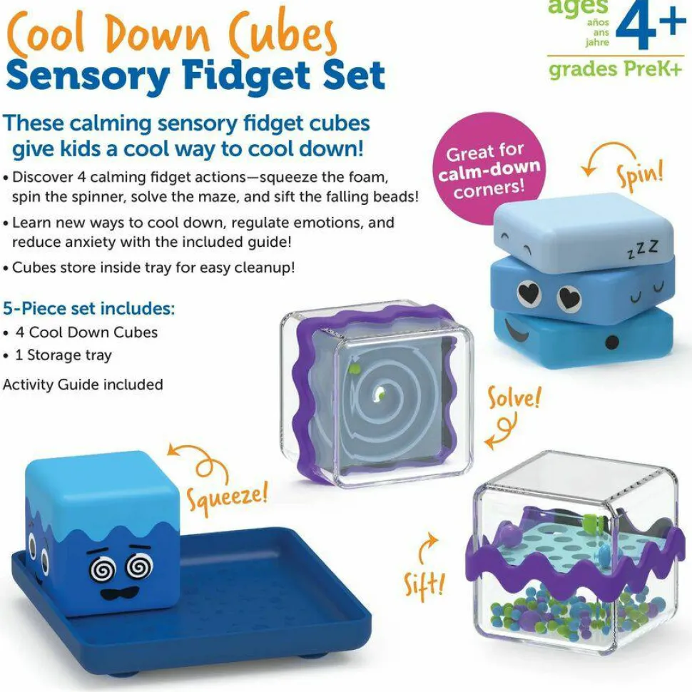 Learning Resources Cool Down Cubes Sensory Fidget Set