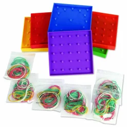 Learning Resources Double-Sided Assorted Geoboards, Grades K to 3, 5