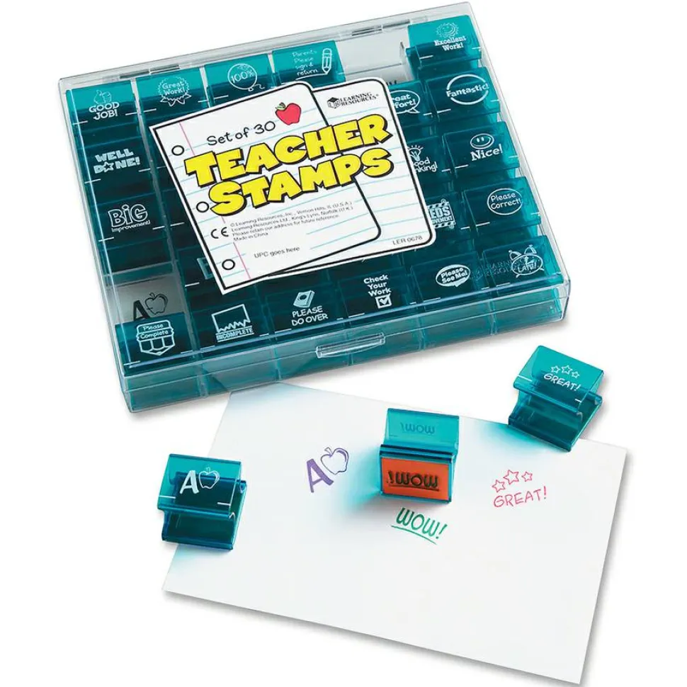 Learning Resources Jumbo Teacher Stamps Set