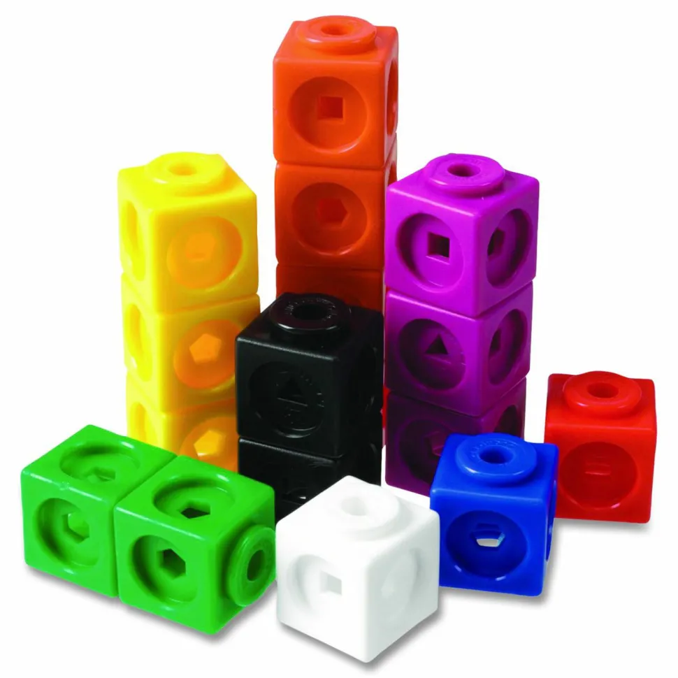 Learning Resources MathLink Cubes, Grades 1 to 3, 100 Pieces