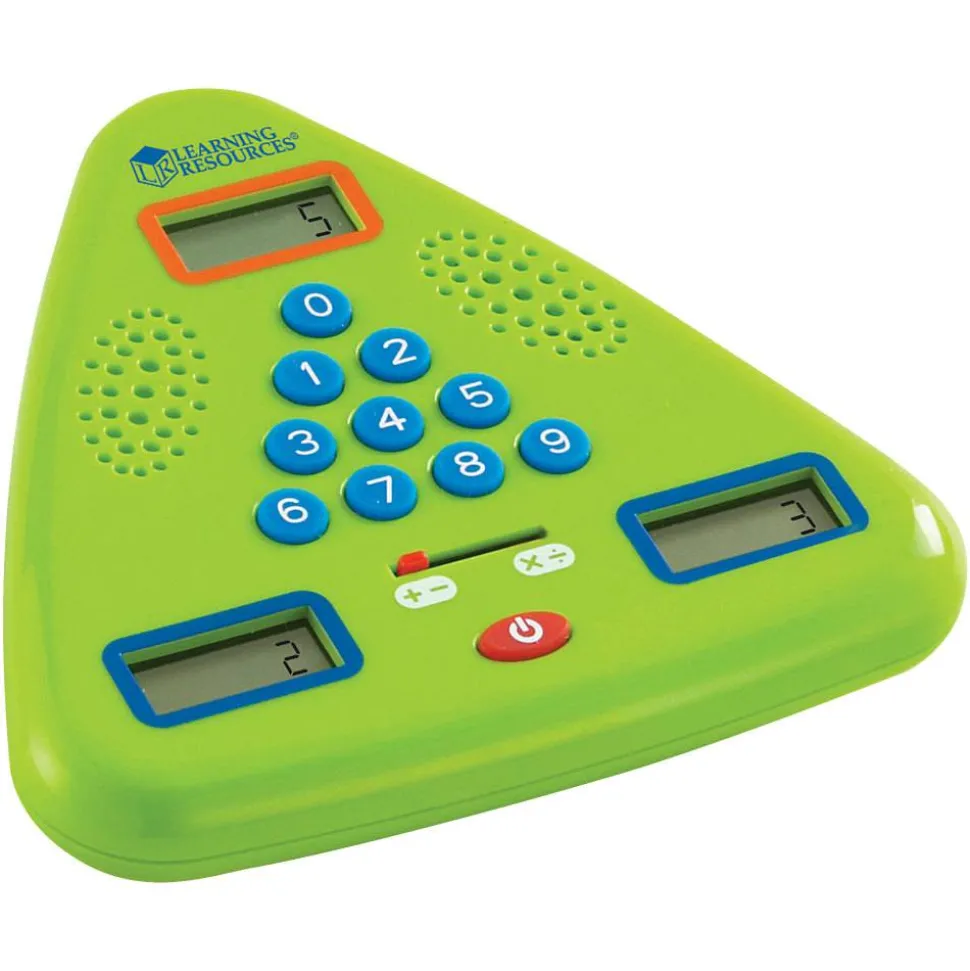 Learning Resources Minute Math Electronic Flash Card, 5" x 5", Grades 1-3