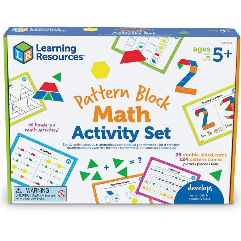 Learning Resources Pattern Block Math Activity Set