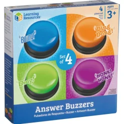 Learning Resources Plastic Answer Buzzers, 3-1/2