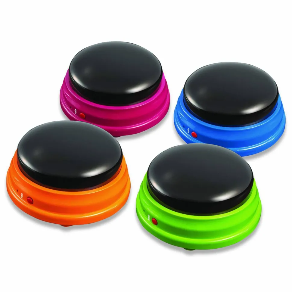 Learning Resources Recordable Answer Buzzers, Ages 3 and Up, 4 Buzzers