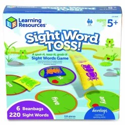 Learning Resources Sight Word Toss, 1 to 6 Players, Grades 1 to 3, 220 Pieces
