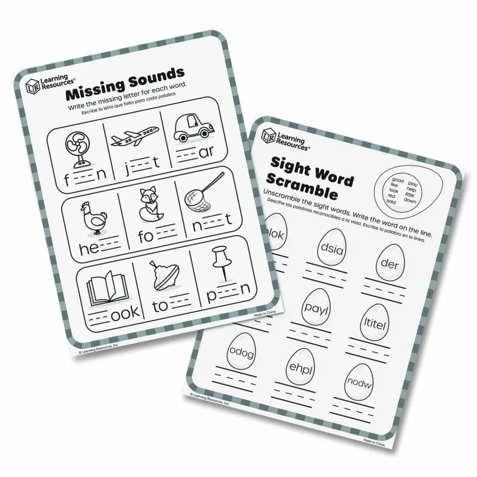 Learning Resources Skill Builders! Kindergarten Reading Activity Set, Grades K to 1, 121 Pieces