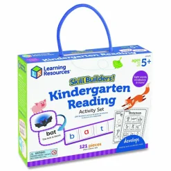 Learning Resources Skill Builders! Kindergarten Reading Activity Set, Grades K to 1, 121 Pieces