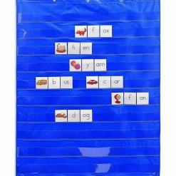 Learning Resources Standard Pocket Chart, 33 1/2" x 42", Blue, Ages 3 to 10