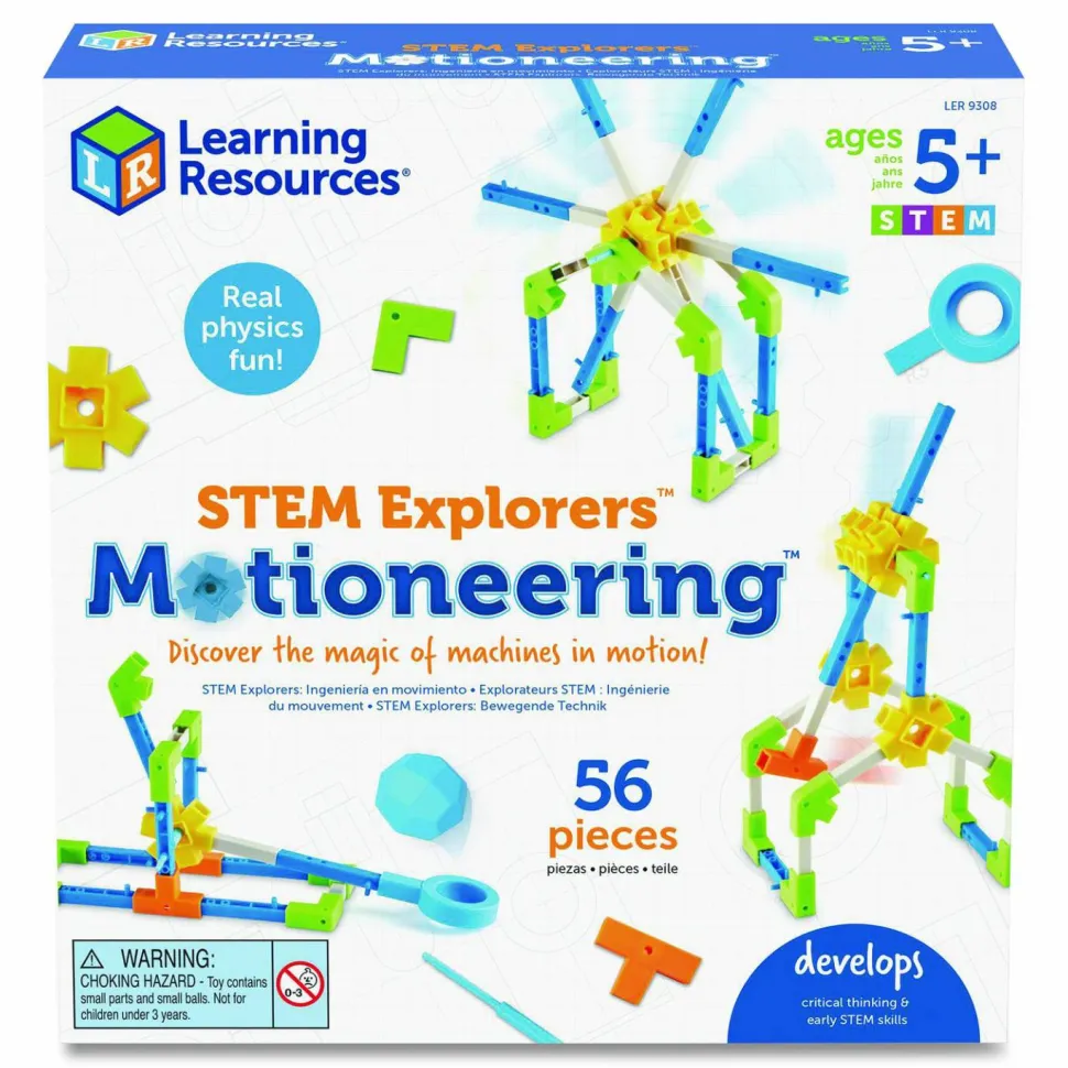 Learning Resources STEM Explorers Motioneering, Grades K to 2, 56 Pieces