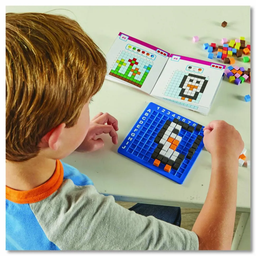 Learning Resources STEM Explorers Pixel Art Challenge, Grades K to 2, 402 Pieces