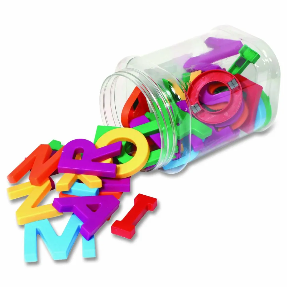 Learning Resources Jumbo Uppercase Magnetic Letters, 2.5" Tall, Assorted Colors, 40 Pieces