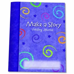 Learning Resources Make-a-Story Journal, Manuscript Format, Blue Cover, (32) 9 x 7 Sheets, 10 Journals