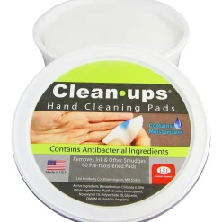 Lee Clean-Ups Hand Cleaning Pads, Pack Of 60