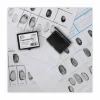 LEE Inkless FingerPrint Pad, 2"H x 2.3"W x 1.8"D, Black Ink, 1 Dozen