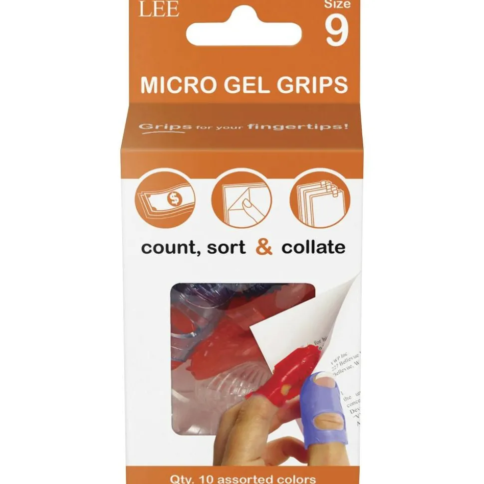 LEE Micro Gel Grips - #9 with 0.75" Diameter - Large Size - Rubber - Assorted