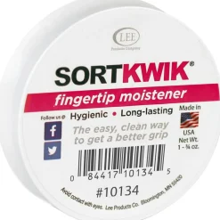 Lee Sortkwik Hygienic Fingertip Moistener, 25% Recycled, 1.75 Oz, Pink