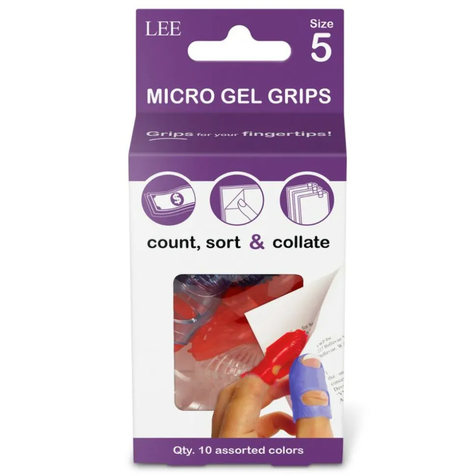 LEE Tippi Fingertip Grips, Assorted, #5, Pack Of 10