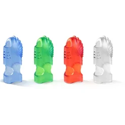 Lee Tippi Micro-Gel Fingertip Grips, Size 7, Medium, Assorted Colors, Pack Of 10