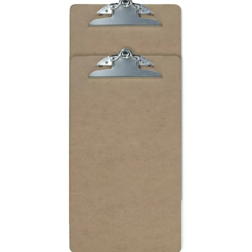 Legal Size Wood Clipboards, 9" x 15-1/2", 100% Recycled Wood, Pack Of 2 Clipboards