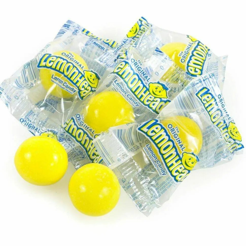 LemonHead Lemon Candy, Individually Wrapped, 40.5 oz Tub, 150 Pieces