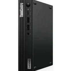 Lenovo ThinkCentre M70q Gen 5 12TD001MUS Desktop Computer - Intel Core i3 14th Gen i3-14100T - 16 GB - 256 GB SSD - Tiny - Black