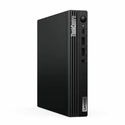 Lenovo ThinkCentre M70q Gen 5 12TD001MUS Desktop Computer - Intel Core i3 14th Gen i3-14100T - 16 GB - 256 GB SSD - Tiny - Black