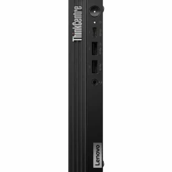 Lenovo ThinkCentre M70q Gen 5 12TD001MUS Desktop Computer - Intel Core i3 14th Gen i3-14100T - 16 GB - 256 GB SSD - Tiny - Black