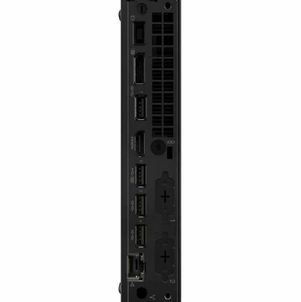Lenovo ThinkCentre M70q Gen 5 12TD001MUS Desktop Computer - Intel Core i3 14th Gen i3-14100T - 16 GB - 256 GB SSD - Tiny - Black