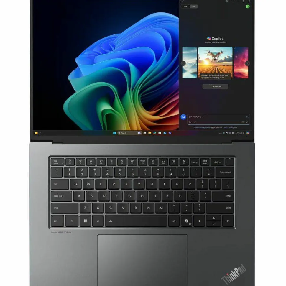 Lenovo ThinkPad X9-15 Gen 1 21Q60026US 15.3" Copilot+ PC Notebook - 2.8K - 120 Hz - Intel Core Ultra 5 226V - Intel Evo Platform - 16 GB - 512 GB SSD - English Keyboard - Black, Arctic Gray