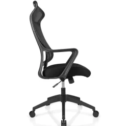 Lenzer Mesh High-Back Task Office Chair, Black, BIFMA Compliant