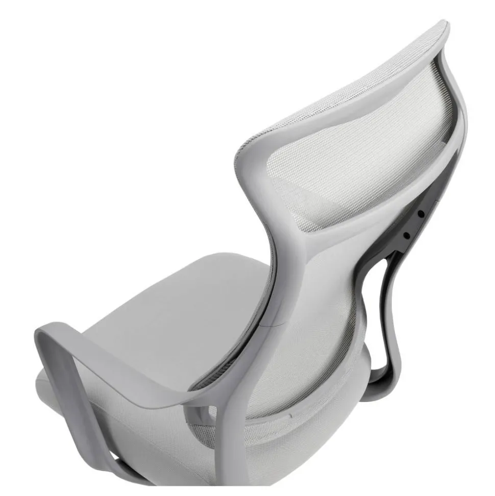 Lenzer Mesh High-Back Task Office Chair, Gray, BIFMA Compliant