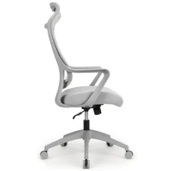 Lenzer Mesh High-Back Task Office Chair, Gray, BIFMA Compliant