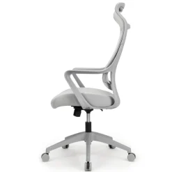 Lenzer Mesh High-Back Task Office Chair, Gray, BIFMA Compliant