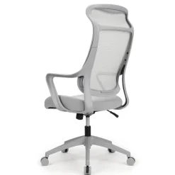 Lenzer Mesh High-Back Task Office Chair, Gray, BIFMA Compliant