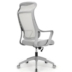 Lenzer Mesh High-Back Task Office Chair, Gray, BIFMA Compliant