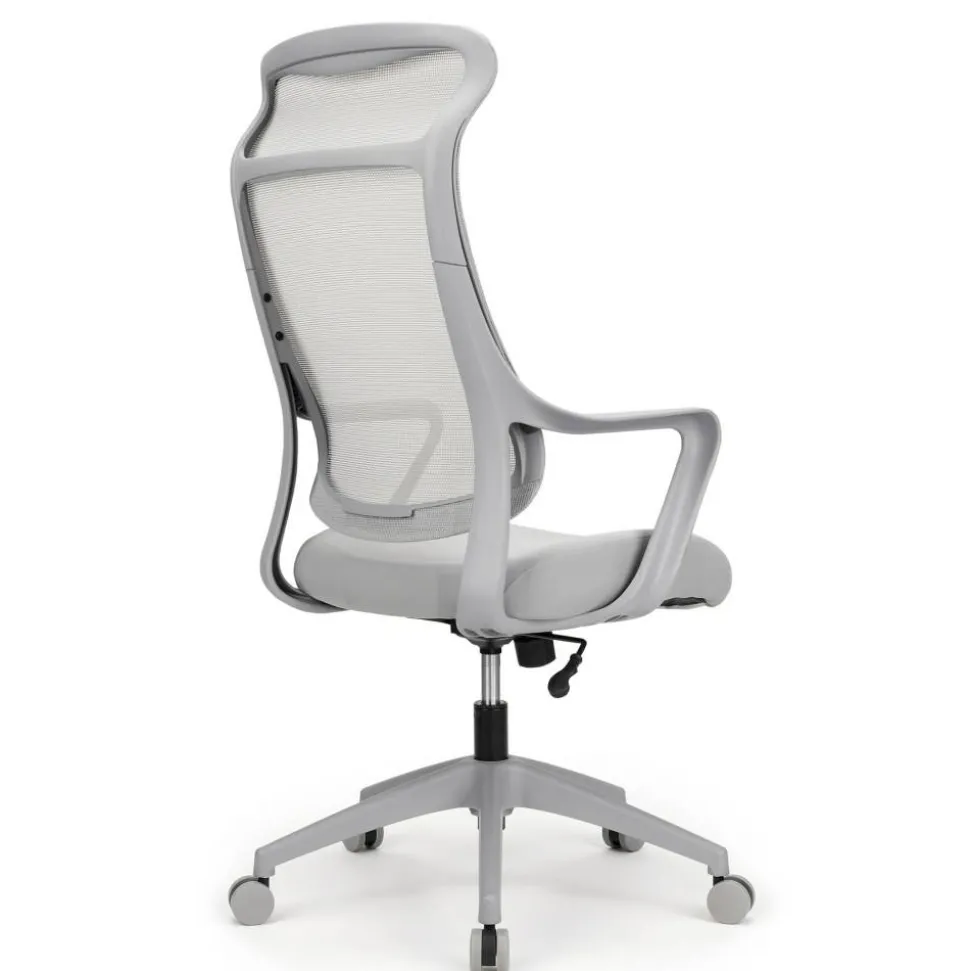 Lenzer Mesh High-Back Task Office Chair, Gray, BIFMA Compliant