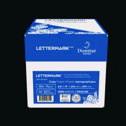 Lettermark Custom Cut-Sheet Copy Paper, 92 Bright, Micro-Perforated 5.5" from Top, 20lb Bond Weight, 8.5 x 11, White, 500/Ream, 5 RM/CT
