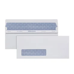 #10 Lift & Press Premium Security Envelopes, Left Window, Self Seal, 100% Recycled, White, Box Of 250