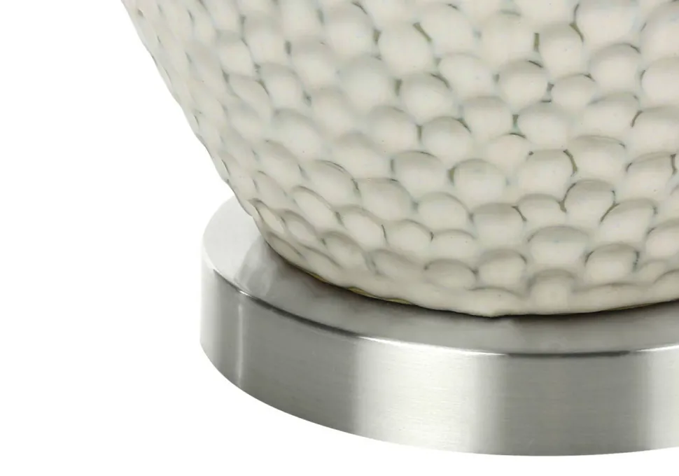 Lighting, 28"H, Table Lamp, Cream Ceramic, Ivory / Cream Shade, Contemporary
