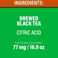 Lipton Pure Leaf Unsweetened Iced Black Tea, 16.9 oz Bottle, 18/Carton
