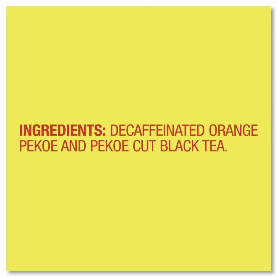Lipton Tea Bags, Decaffeinated, Box Of 72